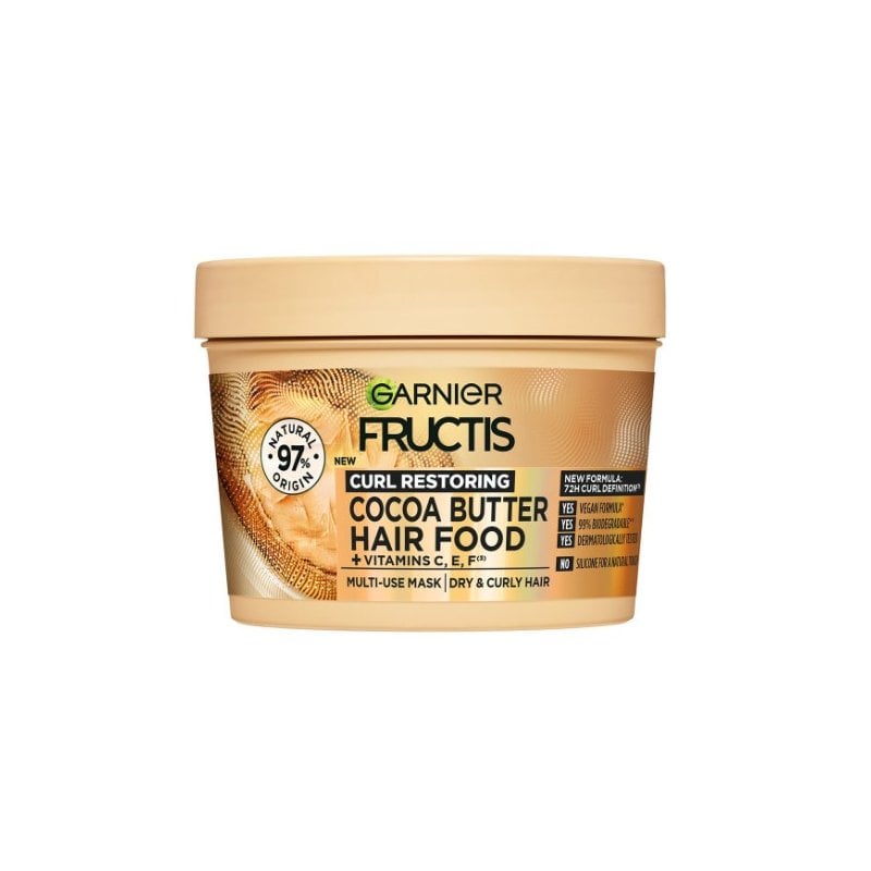 Garnier Fructis Hair Food Cocoa Butter Маска за коса, Размер 390 ml