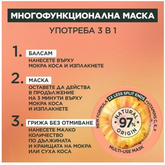 Garnier Fructis Hair Food Pineapple Маска за коса