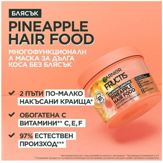 Garnier Fructis Hair Food Pineapple Маска за коса
