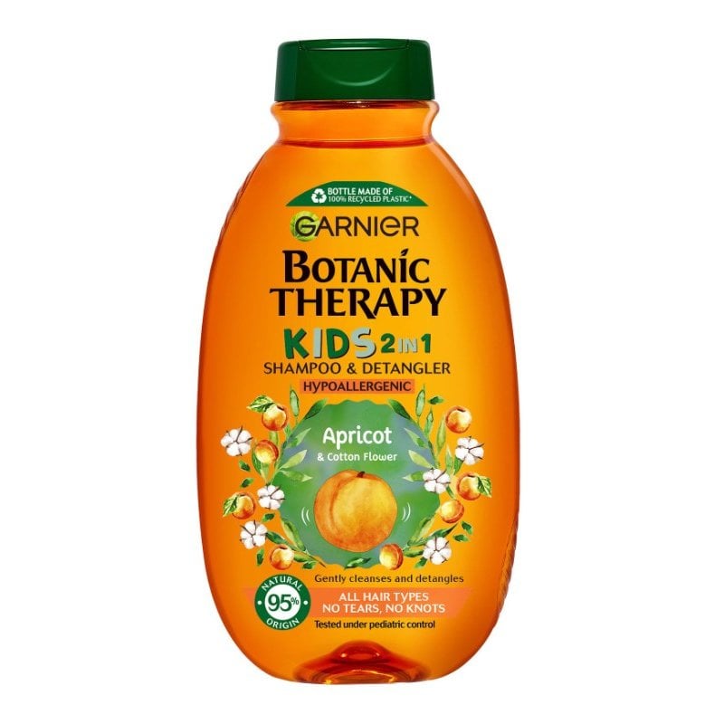 Garnier Botanic Therapy Кids Apricot 2в1 Детски шампоан и балсам за всякакъв тип коса