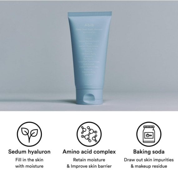 ABIB Sedum Hyaluron Deep Clean Foam Cleanser Дълбокопочистваща пяна за лице
