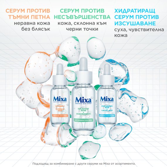 Mixa Anti-Dryness Хидратиращ серум за суха и чувствителна кожа