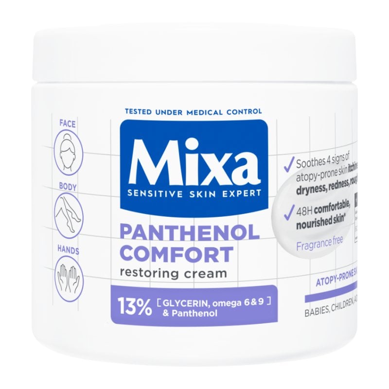 Mixa Panthenol Comfort Крем за възстановяване на защитната бариера за кожа склонна към атопия