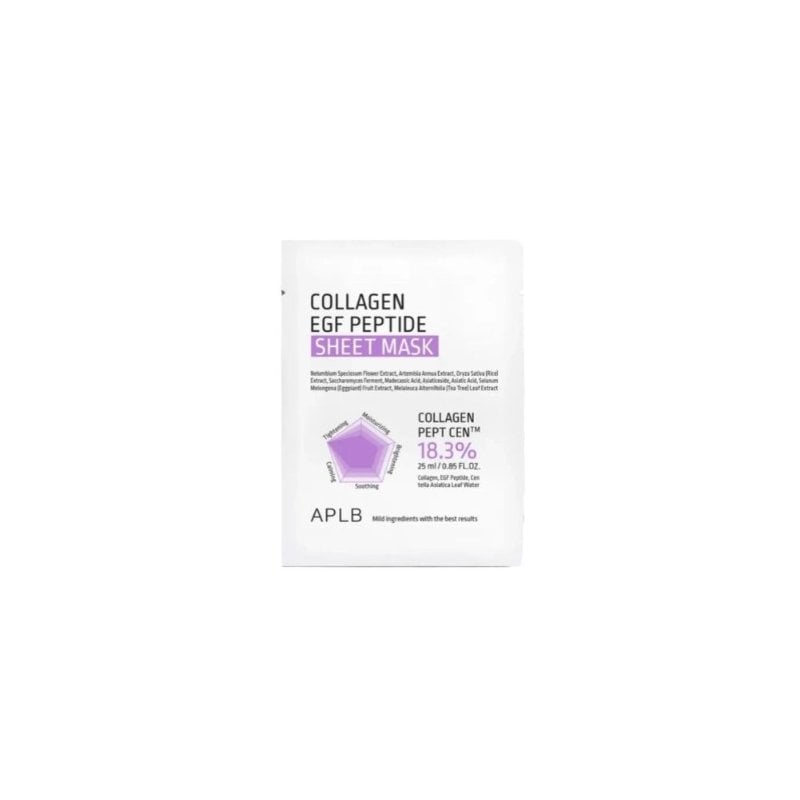 APLB Collagen EGF Peptide Sheet Mask Лист маска за лице с колаген