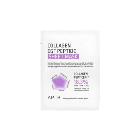 APLB Collagen EGF Peptide Sheet Mask Лист маска за лице с колаген