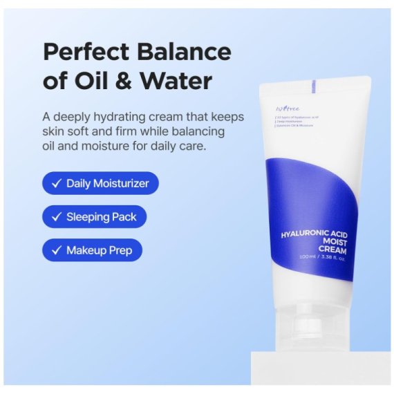 Isntree Hyaluronic Acid Moist Cream овлажняващ крем за лице с хиалуронова киселина