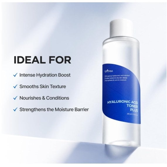 Isntree Hyaluronic Acid Toner Plus тоник за лице с 5 вида хиалуронова киселина