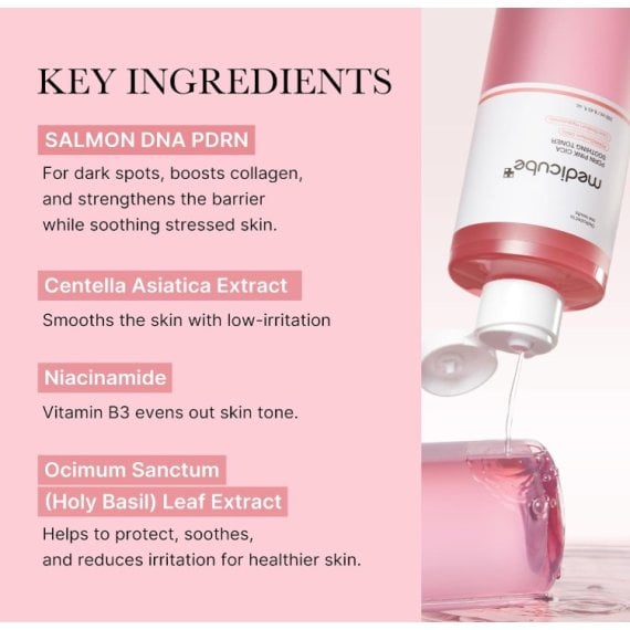 Medicube PDRN Pink Cica Soothing Toner Успокояващ тонер за лице