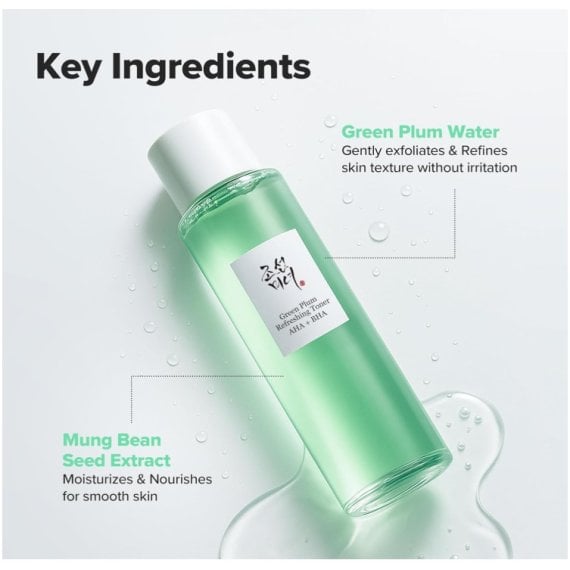 Beauty of Joseon Green Plum Refreshing Toner: AHA+BHA Освежаващ тоник за лице със зелена слива