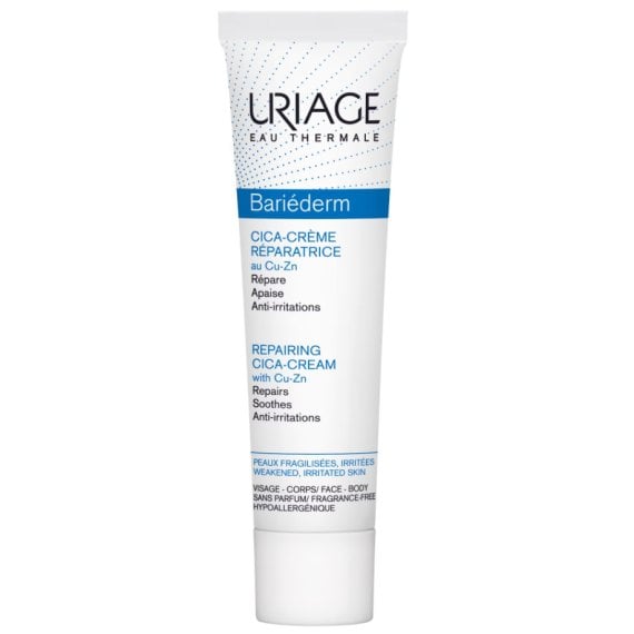 Uriage Bariederm Cica Repairing Cream With D-Panthenol And Copper-Zinc Възстановяващ крем за лице