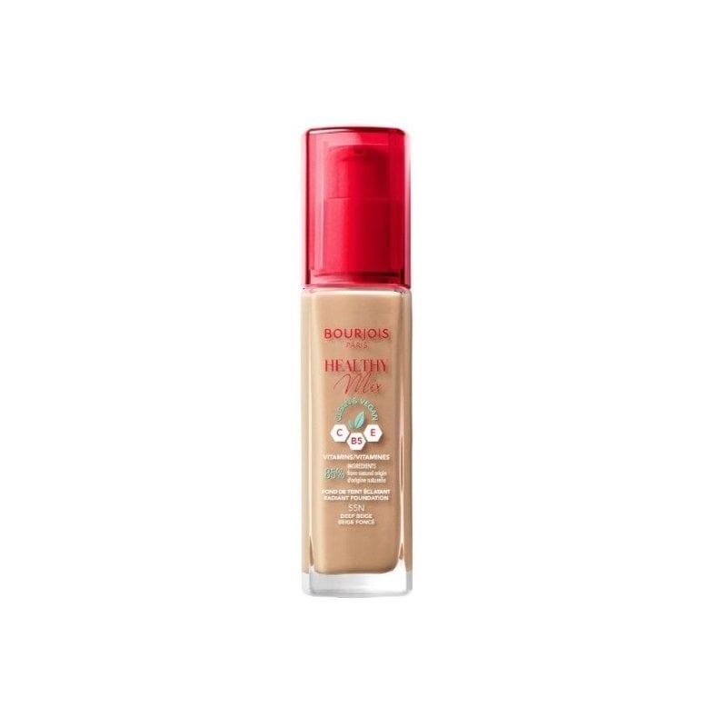 Bourjois Healthy Mix Clean & Vegan Foundation Фон дьо тен, Размер 55N Deep Beige