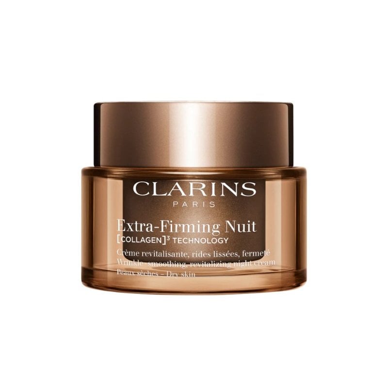 Clarins Extra Firming Night Cream Dry Skin Нощен крем против бръчки за суха кожа