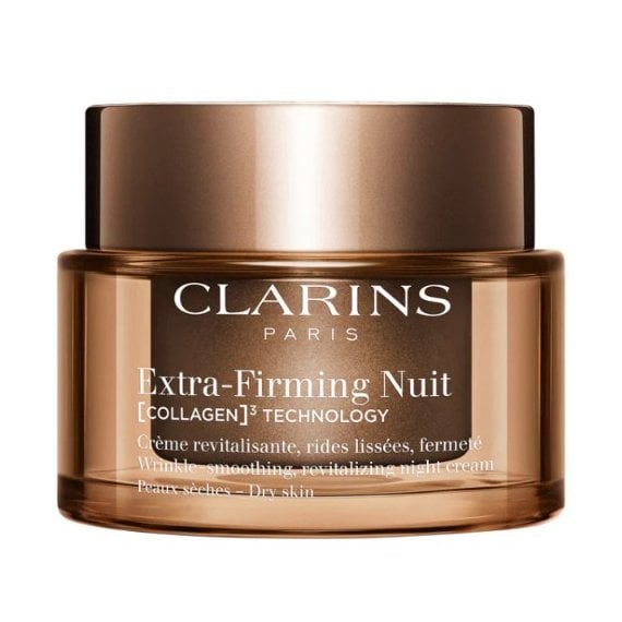 Clarins Extra Firming Night Cream Dry Skin Нощен крем против бръчки за суха кожа