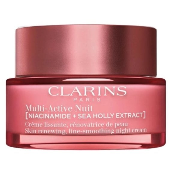 Clarins Multi-Active Nuit Нощен възстановяващ крем за фини сухи линии за всеки тип кожа