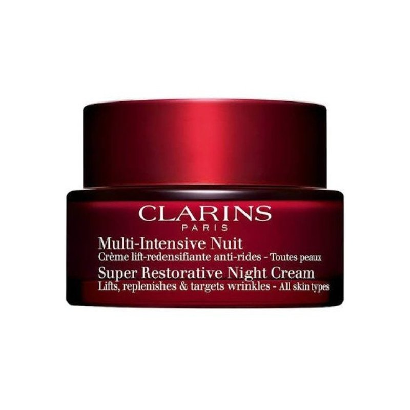 Clarins Super Restorative Night Cream Нощен възстановяващ крем против бръчки за зряла кожа с лифтинг ефект