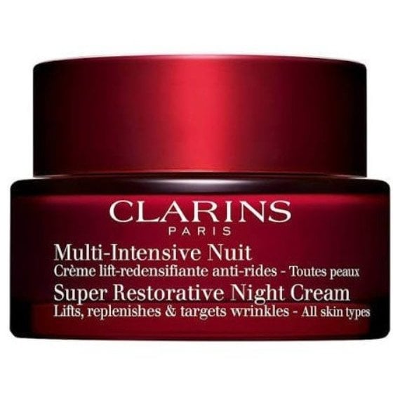 Clarins Super Restorative Night Cream Нощен възстановяващ крем против бръчки за зряла кожа с лифтинг ефект