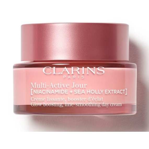 Clarins Multi-Active Jour Glow Boosting Line-Smoothing Day Cream for Dry Skin Озаряващ изглаждащ бръчките крем за лице за суха к