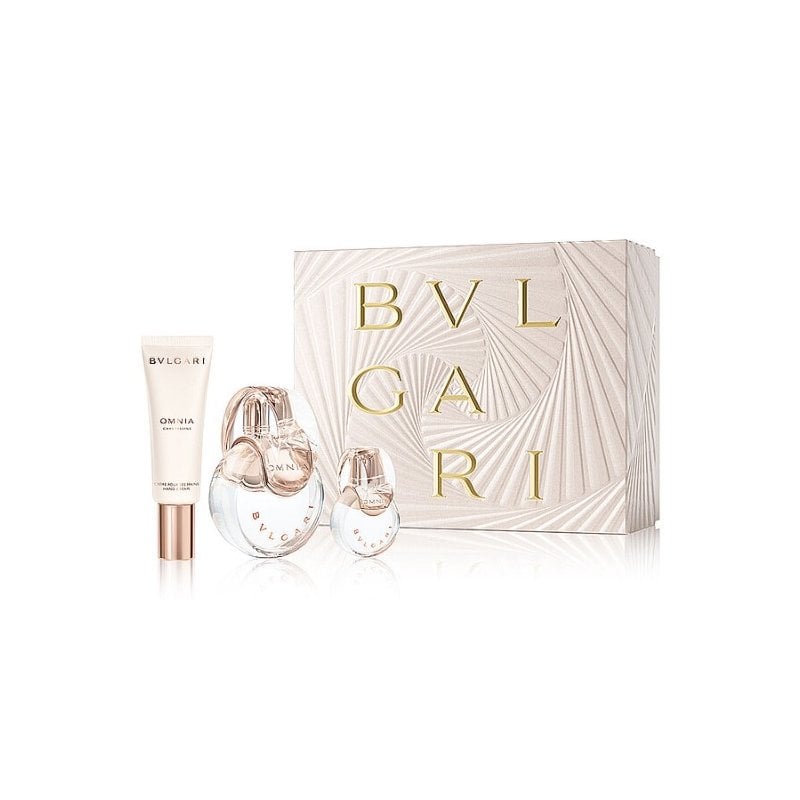 Bvlgari Omnia Crystalline Подаръчен комплект за жени, Размер EDT 100 ml + EDT 15 ml + 40 ml крем за ръце