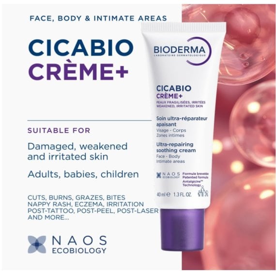 Bioderma Cicabio Soothing Repair Cream Възстановяващ крем за раздразнена кожа