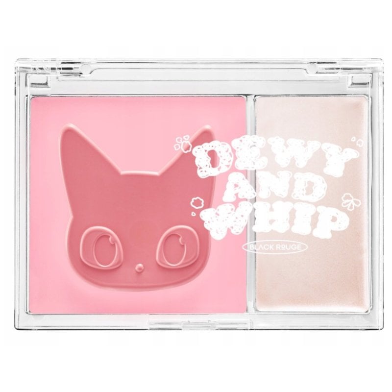 Black Rouge Dewy Whip Cheek And Beam 2 в 1 компактен руж и хайлайтър