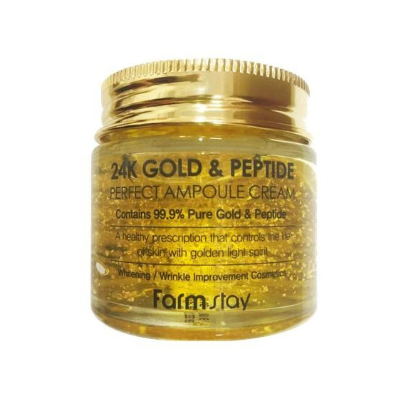 Farmstay 24K Gold & Peptide Perfect Ampoule Cream крем ампула със злато ...