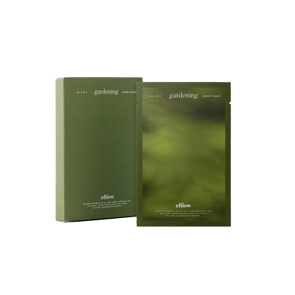Efilow  Silky Gardening Sheet Mask Изглаждаща маска за лице с градински екстракти