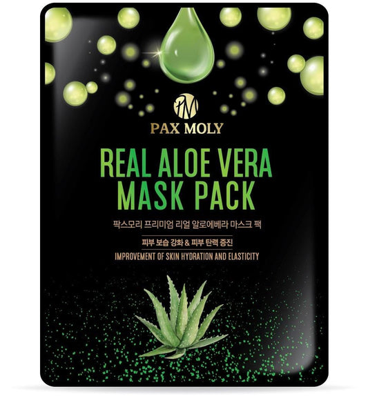 PaxMoly Real Aloe Vera Mask Pack Маска за лице с алое и ВНА