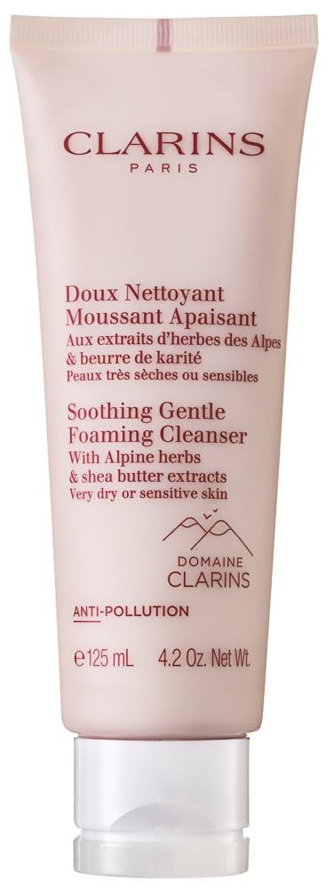 Clarins Soothing Gentle Foaming Cleanser With Alpine Herbs & Shea Butter Extracts