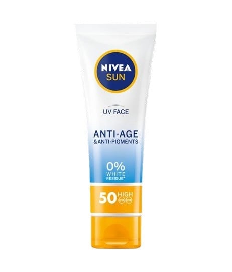 NIVEA Sun Слънцезащитен крем за лице против пигментация SPF50+