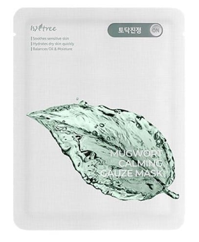 Isntree Spot Saver Mugwort Gauze Mask маска за лице за проблемна кожа, с екстракт от див пелин