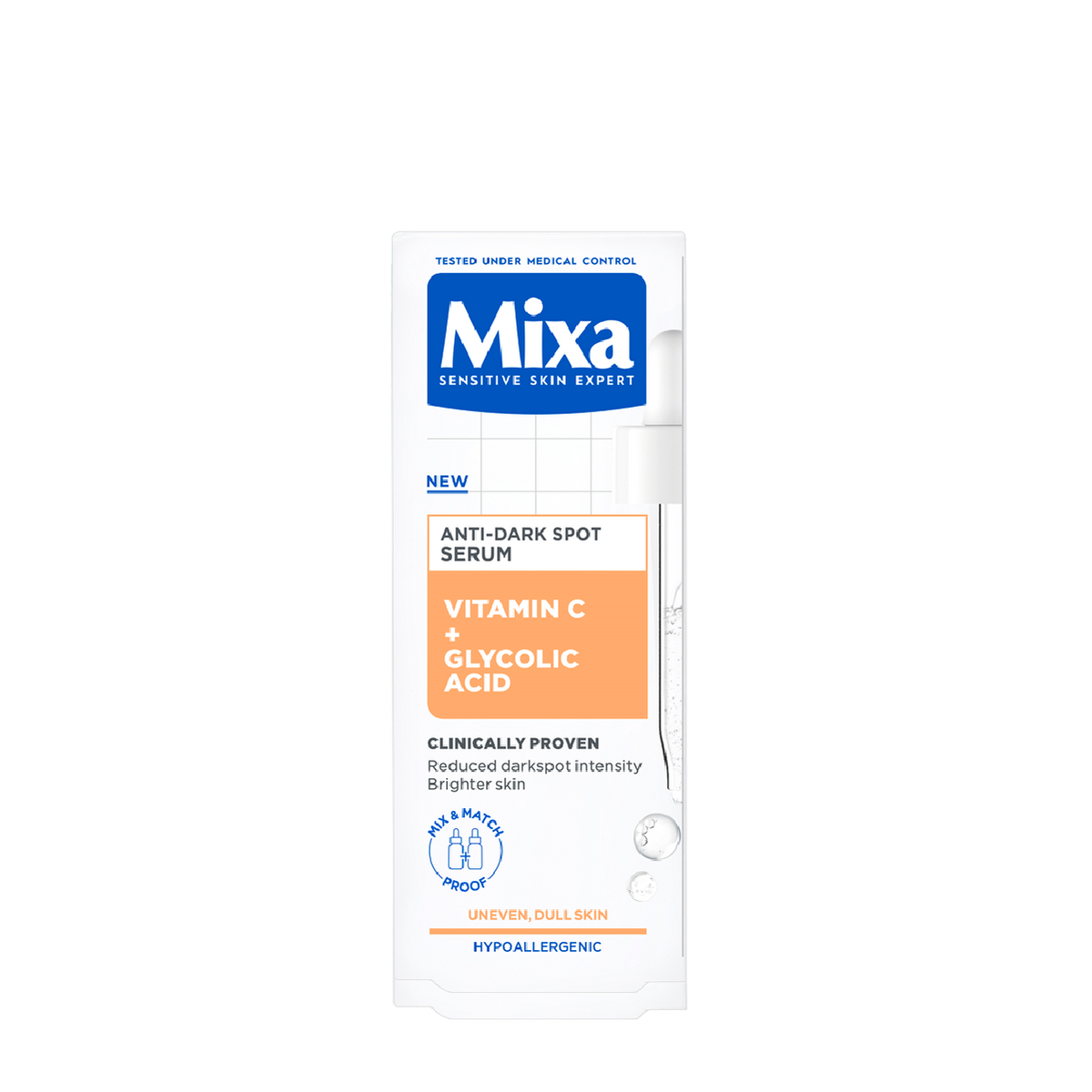 Mixa Anti-Dark Spot Серум против тъмни петна за кожа с неравен тен и без блясък