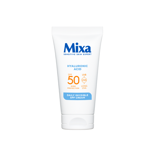 Mixa Daily Invisible SPF50 Невидим дневен крем с хиалуронова киселина