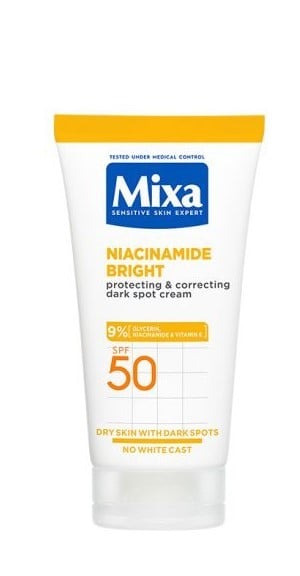 Mixa Niacinamide Bright Многофункционален крем срещу тъмни петна
