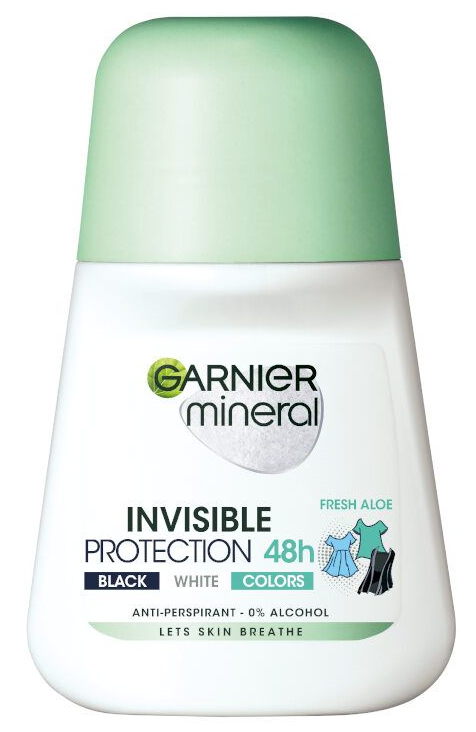 Garnier Deo Mineral Invisible Black & White & Colors Fresh Aloe Дамски рол-он