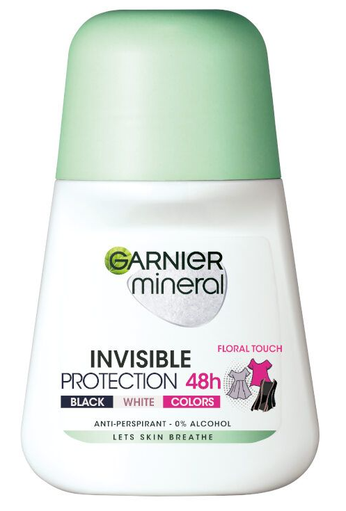 Garnier Deo Mineral Invisible Black & White & Colors Floral Touch Дамски рол-он