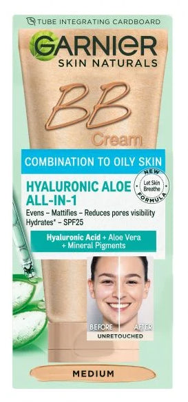 Garnier Skin Naturals BB Oil Free SPF25 Дневен Kрем