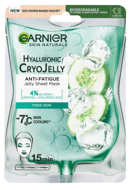 Garnier Skin Naturals Hyaluronic Cryo Jelly Гел лист маска за лице
