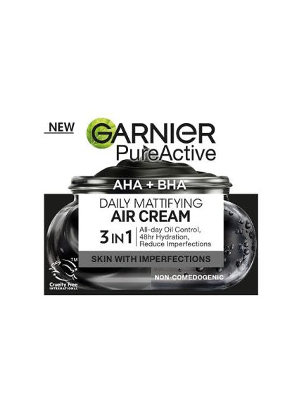 Garnier Pure Active Charcoal Air Mатиращ крем срещу несъвършенства
