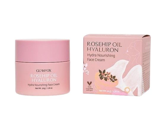Glamfox Rosehip Oil Hyaluron Hydra Nourishing Face Cream Подхранващ крем за лице