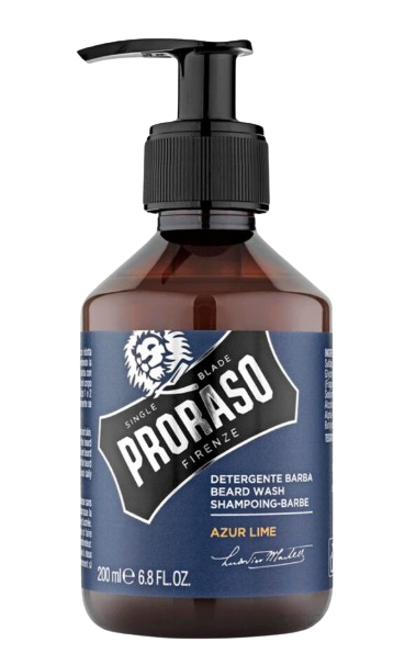 Proraso Beard Shampoo Azur Lime Подхранващ шампоан за брада Мента и Лайм