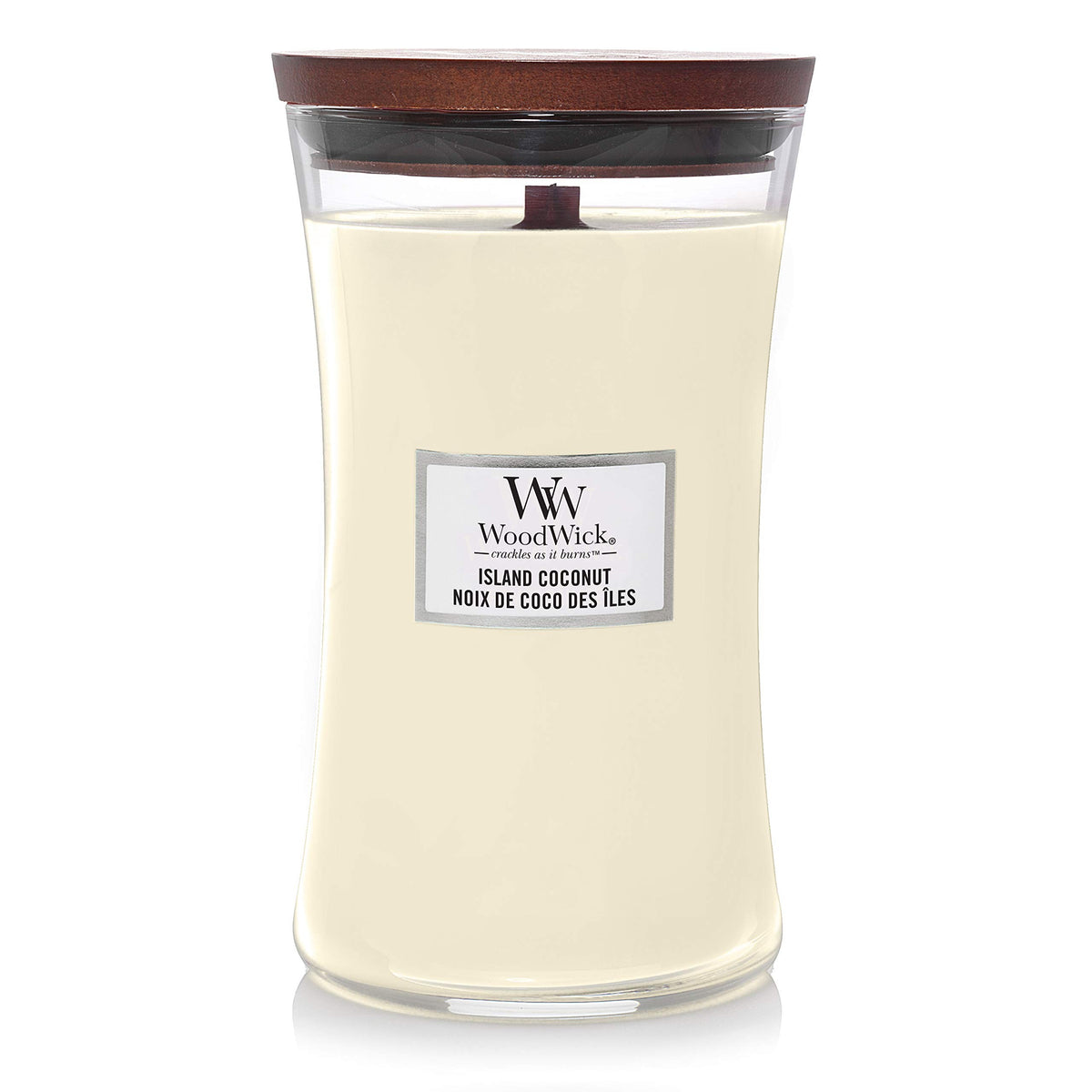 WoodWick Island Coconut Tril Ароматна свещ с дървен фитил