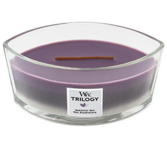 WoodWick Trilogy Amethyst Sky Ароматна свещ
