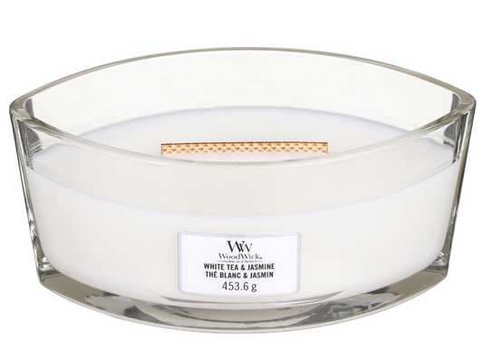 WoodWick White Tea Jasmine Ароматна свещ