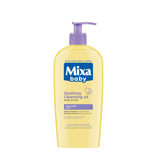 Mixa Baby Atopiance Soothing Cleansing Oil Бебешко измивно олио за коса и тяло