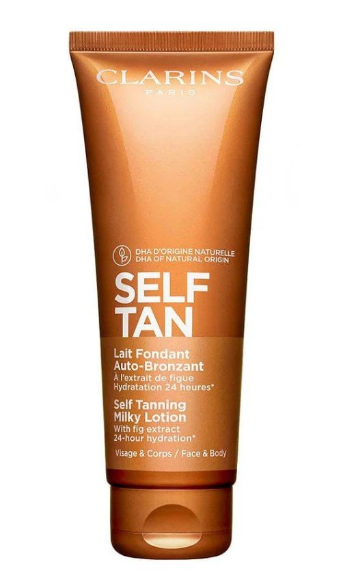 Clarins Self-Tanning Milky Lotion Бронзиращо мляко за тяло без опаковка