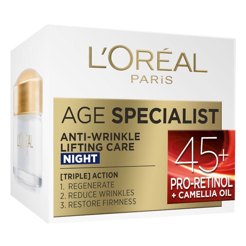 Крем за лице L'Oreal Paris Age Specialist Anti-Wrinkle 45+ Нощен крем