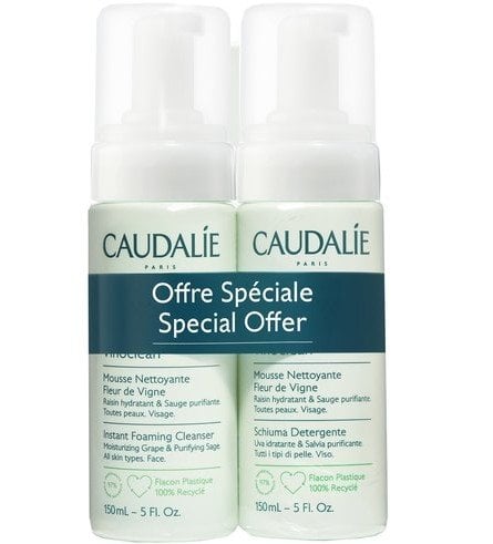 Caudalie Vinoclean Почистваща пяна за лице 2 броя
