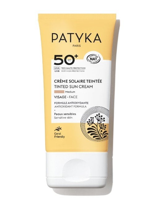 Patyka Suncare Тониран слънцезащитен крем за лице SPF50+ Medium