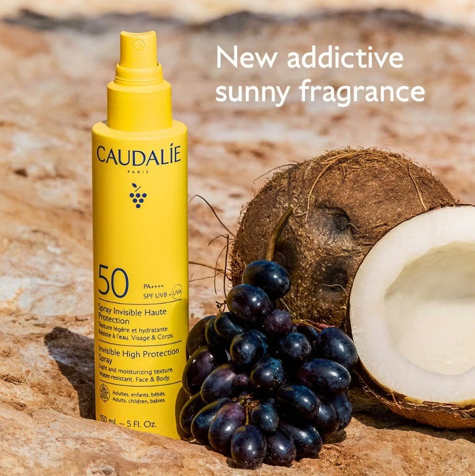 Caudalie Vinosun Невидим спрей с висока защита SPF50