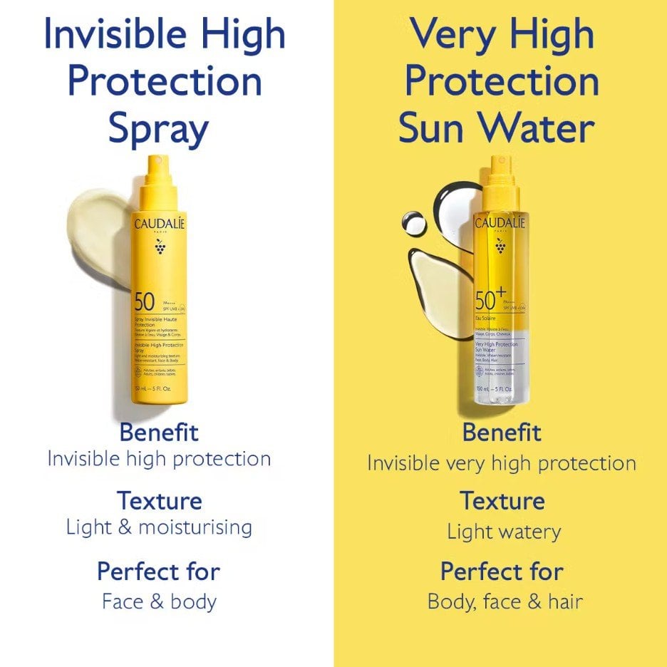Caudalie Vinosun Невидим спрей с висока защита SPF50